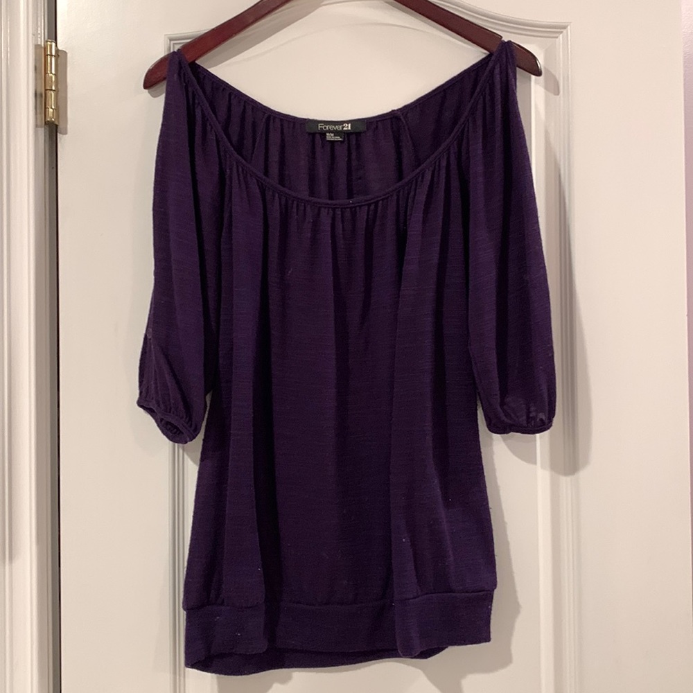 Deep purple long sleeve blouse!